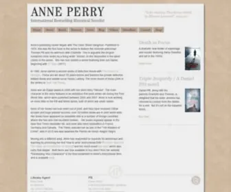 Anneperry.co.uk(Anne Perry) Screenshot