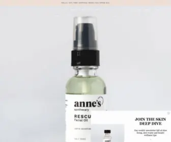 Annesapothecary.com(Anne's Apothecary) Screenshot