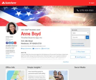 Annethrasherboyd.com(Anne Thrasher Boyd State Farm Henderson KY) Screenshot