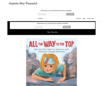 Annettebaypimentel.com(Books by Annette Bay Pimentel) Screenshot
