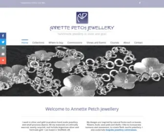 AnnettepetchJewellery.co.uk(Bespoke jewellery in silver & gold by Annette Petch in Sheffield) Screenshot