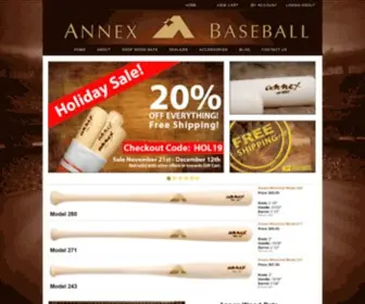 Annexbaseball.com(Wooden Bats By Annex Baseball) Screenshot