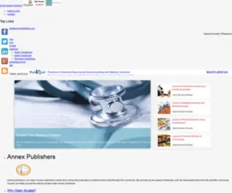 Annexpublishers.com(Annex Publishers) Screenshot