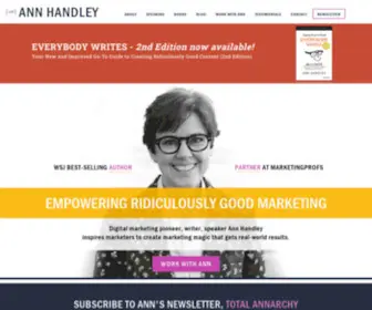 Annhandley.com(Ann Handley) Screenshot