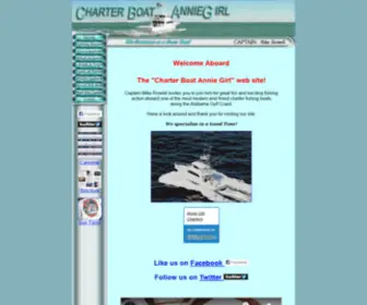 Anniegirlcharters.com(Charter Boat Annie Girl) Screenshot