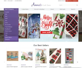 Anniescatalog.com(Crochet, Knitting, Quilting, Sewing & More) Screenshot