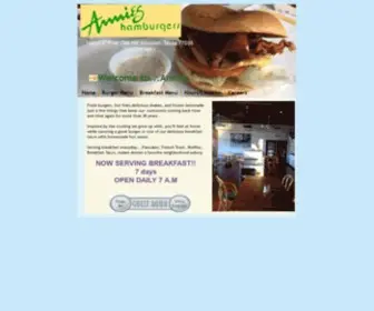 Annieshamburgers.com(Annies) Screenshot