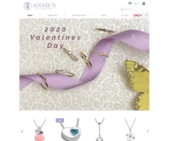 Anniesilver.com(Fine Jewelry of Silver and Pearl) Screenshot