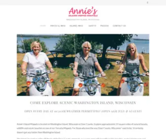 Anniesislandmopeds.com(Annies Island Mopeds Washington Island Wisconsin) Screenshot