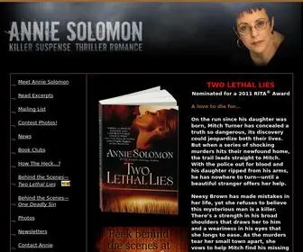 Anniesolomon.com(Annie Solomon) Screenshot