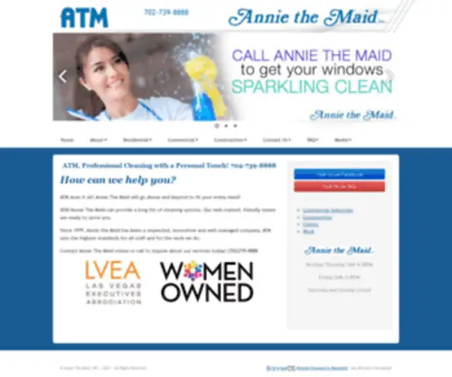 Anniethemaid.com(Annie the Maid) Screenshot