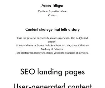Annietittiger.com(Annie T) Screenshot