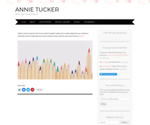 Annietuckerpublishing.com(Annie Tucker) Screenshot