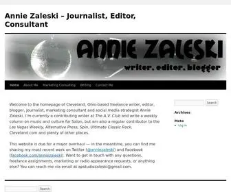 Anniez.com(Annie Zaleski) Screenshot