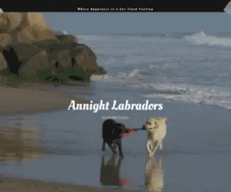 Annightlabs.com(Annight Labradors) Screenshot