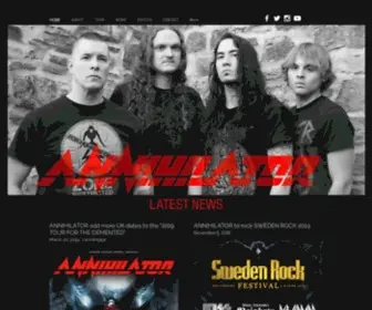 Annihilatormetal.com(Annihilator) Screenshot