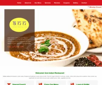 Annindianrestaurant.com(Ann Indian Restaurant) Screenshot