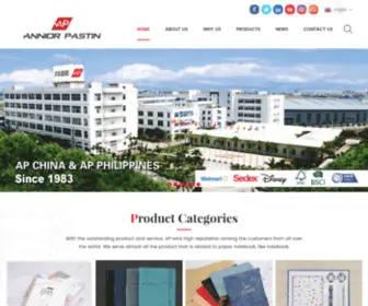 Anniorpastin.com(China Notebook Printing Manufacturer) Screenshot