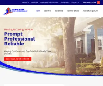 Annisonbitter.com(Annison-Bitter Heating & Air Conditioning, Inc) Screenshot