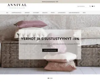 Annival.fi(Sisustamisen ja naistenmuodin lifestyleputiikki ja verkkokauppa) Screenshot