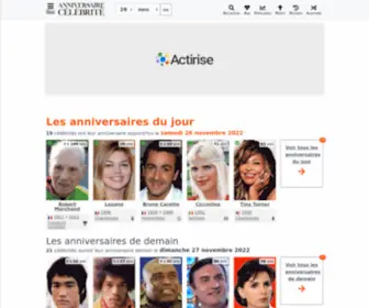 Anniversaire-Celebrite.com(Célébrité) Screenshot