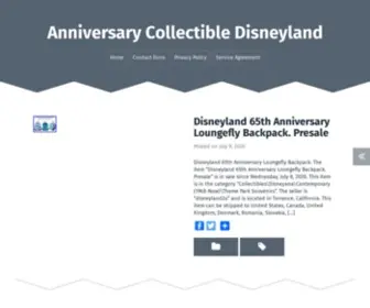 Anniversarycollectibledisneyland.com(Anniversary Collectible Disneyland) Screenshot