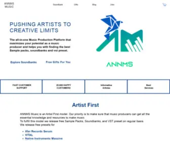Annmsmusic.com(The all) Screenshot