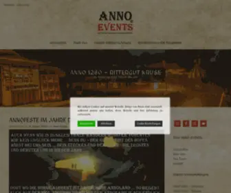 Anno-Events.de(Mittelalterliche Märkte & Feste) Screenshot