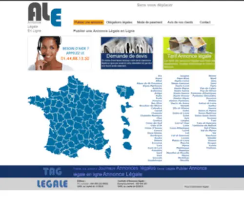 Annonce-Legale-Enligne.fr(Annonce légale) Screenshot