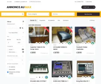 Annonceaumax.com(Annonces Classées Gratuites) Screenshot