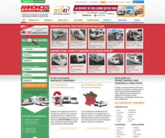 Annonces-Caravaning.com(Camping car occasion) Screenshot