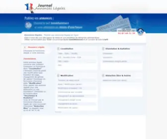 Annonces-Legale.com((JAL)) Screenshot