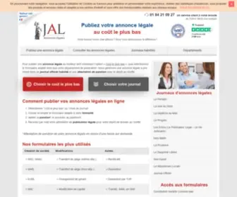 Annonces-Legales.fr(JOURNAL ANNONCES LÉGALES) Screenshot