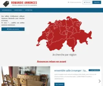 Annonces-Romandie.ch(N° 1 Petites Annonces en Suisse Romande) Screenshot