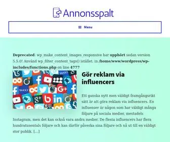 Annonsspalt.com(annonsspalt) Screenshot