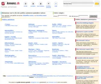 Annonz.ch(Petites annonces gratuites Suisse Romande) Screenshot