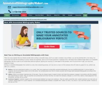 Annotatedbibliographymaker.com(Quick and Accurate Annotated Bibliography Maker) Screenshot