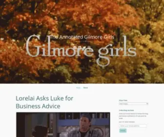 Annotatedgilmoregirls.com(Footnotes to the TV series) Screenshot