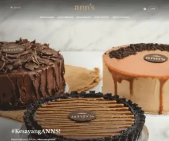 Annsbakehouse.com(Toko Kue Ann's Bakehouse & Creamery) Screenshot