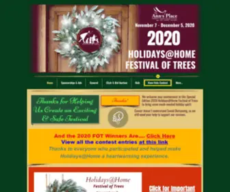 Annsplacefestivaloftrees.org(Festival of Trees) Screenshot