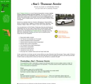 Annstowncar.com(Ann's Towncar Service) Screenshot