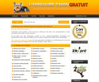 Annuaire-Canin.com(Annuaire canin gratuit) Screenshot