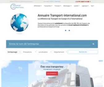 Annuaire-Des-Entreposeurs.com(Transport International) Screenshot