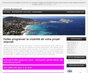 Annuaire-Des-Joueurs.com(Annuaire des joueurs) Screenshot