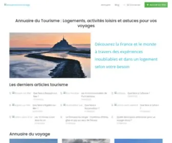 Annuaire-DU-Tourisme.net(Annuaire du Tourisme : Logements et activités en vacances) Screenshot