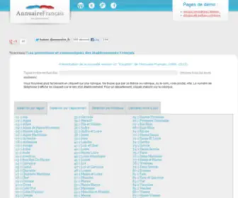 Annuaire-Francais.eu(Annuaire Français par départements) Screenshot
