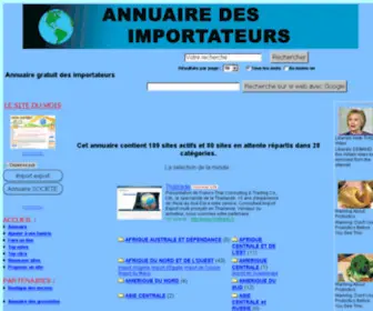 Annuaire-Import-Export.com(Annuaire des importateurs) Screenshot