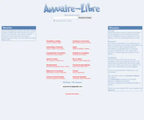Annuaire-Libre.info(Annuaire Libre info) Screenshot