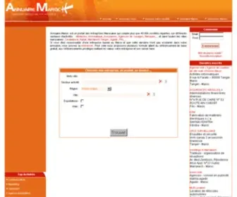 Annuaire-Maroc.eu(Annuaire des entreprises du Maroc) Screenshot