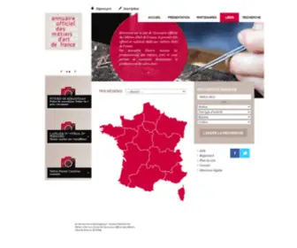 Annuaire-Metiersdart.com(Annuaire Officiel des Métiers d’Art de France) Screenshot